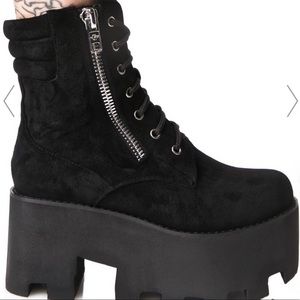 DollsKill Platform Combat Boots